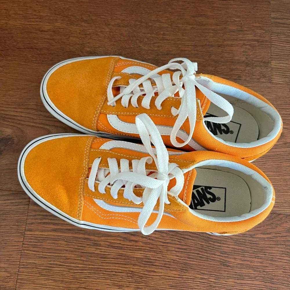 RARE Vans Old Skool Skate Shoes Dark Cheddar Suede - Picture 7 of 8